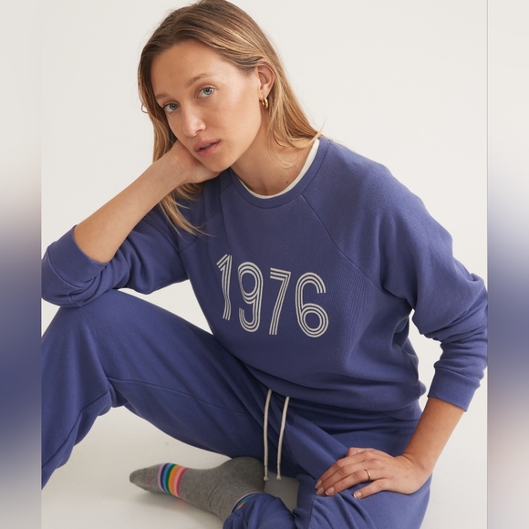 Marine Layer Vintage Terry 1976 Graphic Pullover Sweatshirt Women’s Size Small - Picture 10 of 13